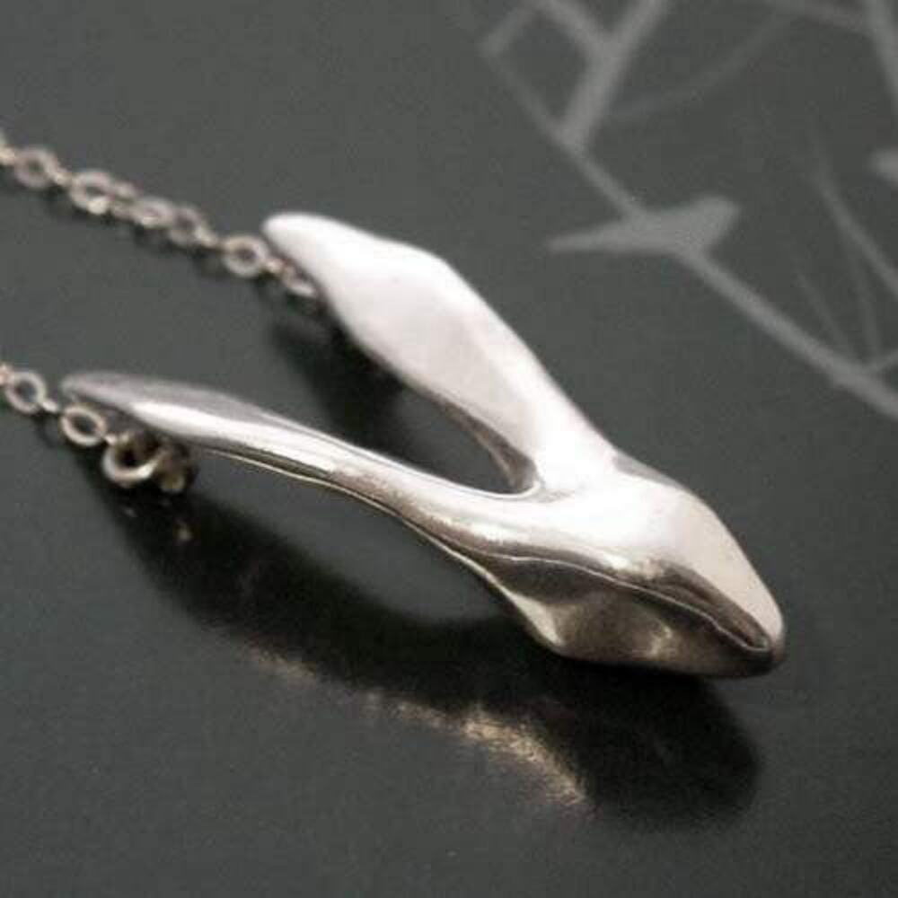Andree Chenier Argentium Sterling Silver Rabbit Pendant Necklace